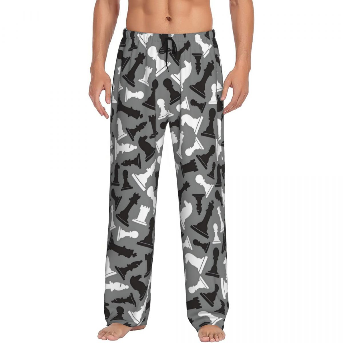 Board Game Is - Custom Men's Chess Board Pajama Pants