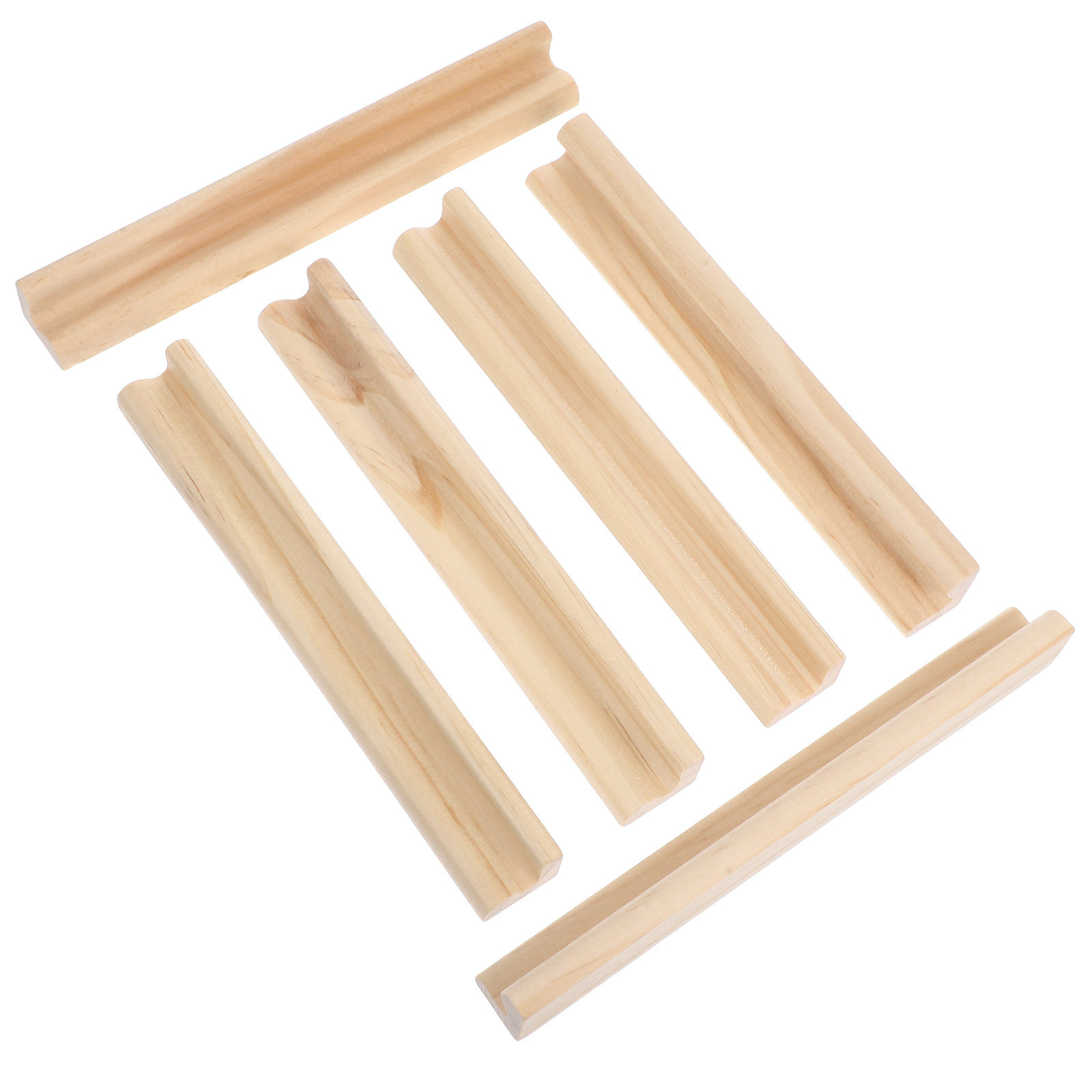 Board Game Organization - 6Pcs Wooden Domino Racks English Letter