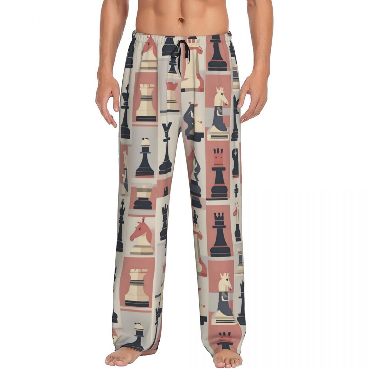 Board Game Is - Custom Chess Board Pajama Pants Men