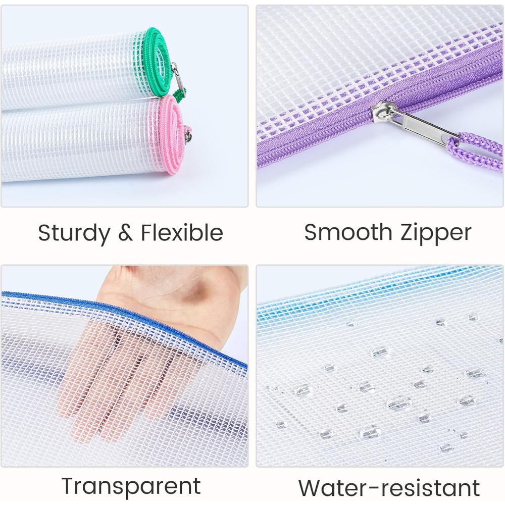 24 Pack Mesh Zipper Pouches wi - Board Game Organization reseña y precio
