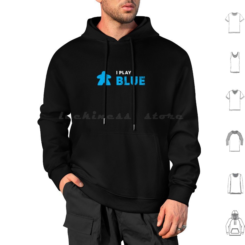 I Play Blue Hoodie Cotton Long - Board Game Geek reseña y precio