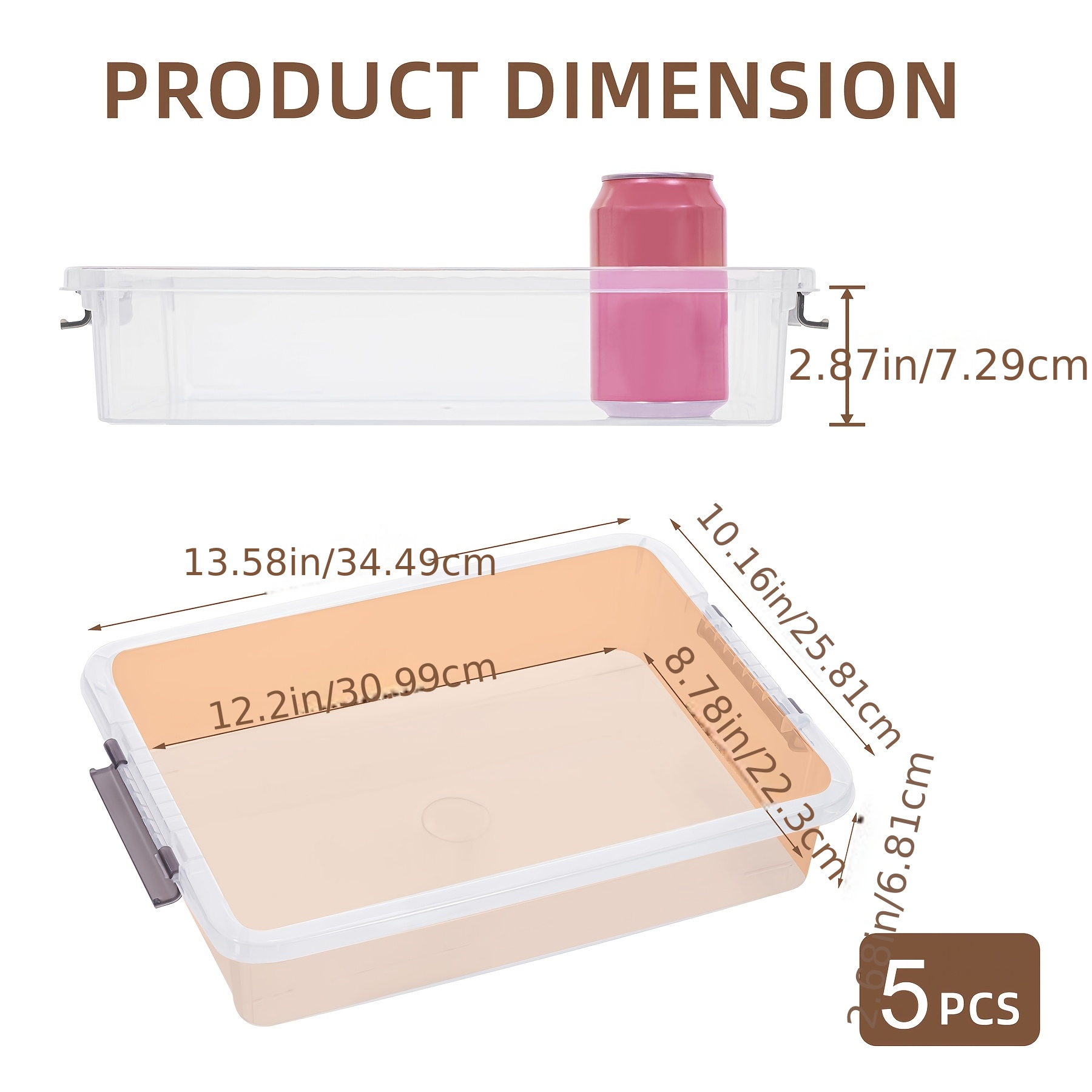 5pcs Clear Plastic Storage Box - Board Game Organization reseña y precio