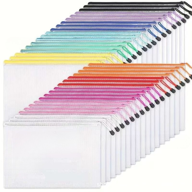 36/24/12pcs A4 Clear Mesh Zipp - Board Game Organization reseña y precio