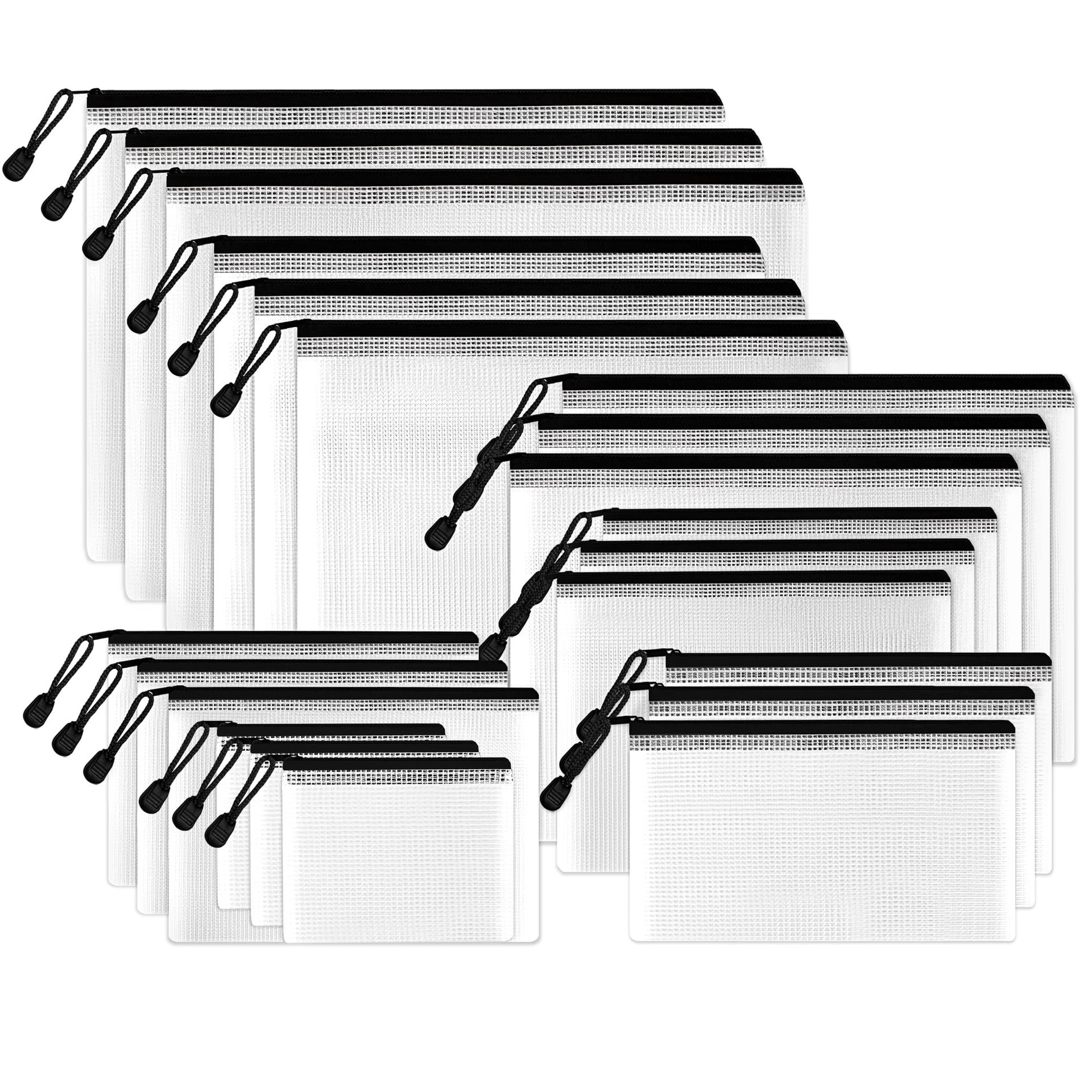 36/24/12pcs A4 Clear Mesh Zipp - Board Game Organization reseña y precio