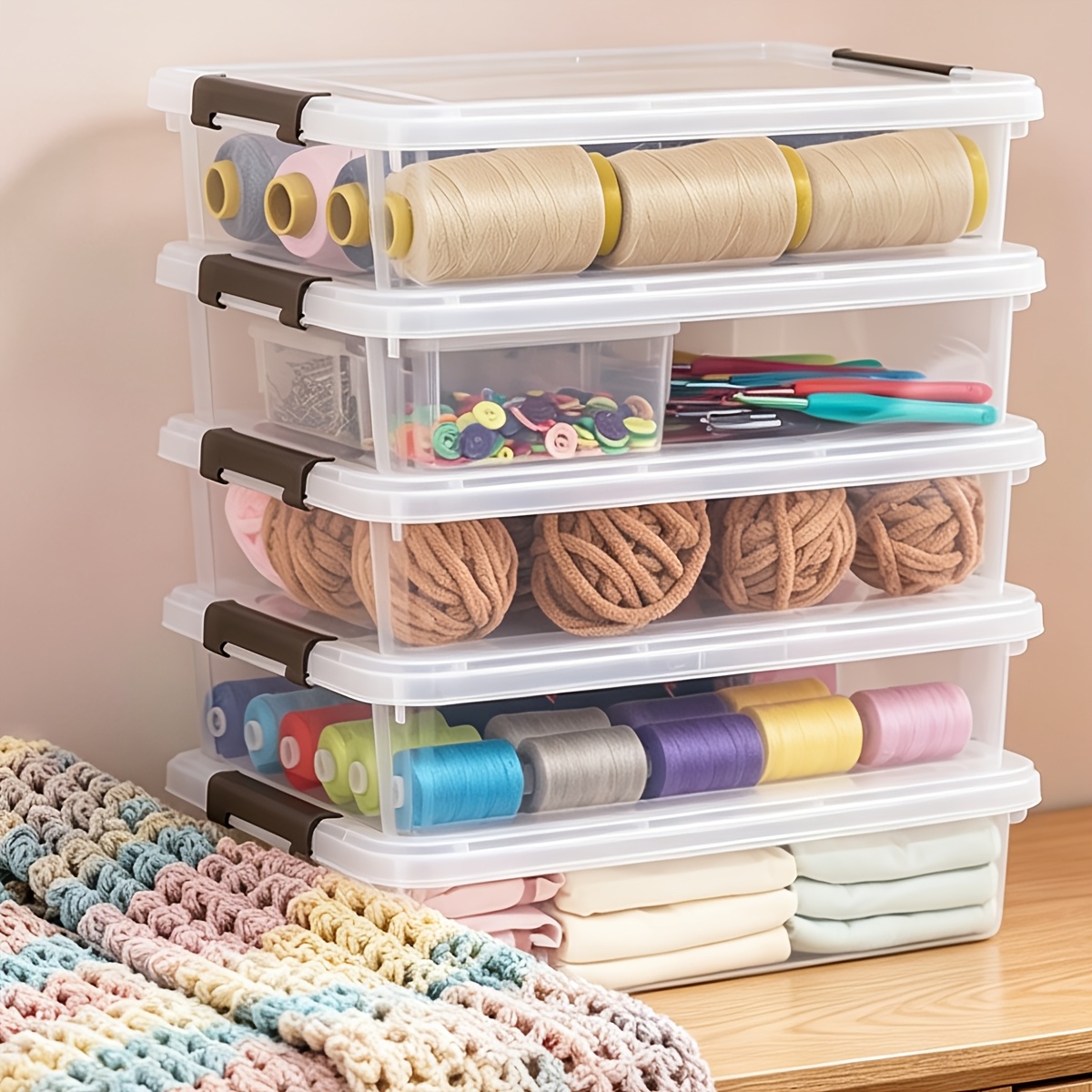 5pcs Clear Plastic Storage Box - Board Game Organization reseña y precio