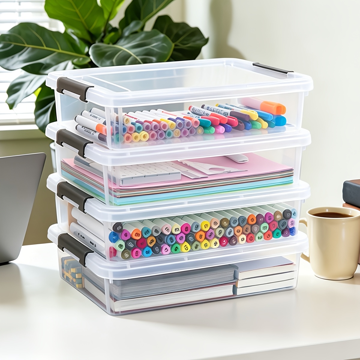 5pcs Clear Plastic Storage Box - Board Game Organization reseña y precio